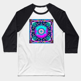 Strange beautifull trippy colorfull strange pattern Baseball T-Shirt